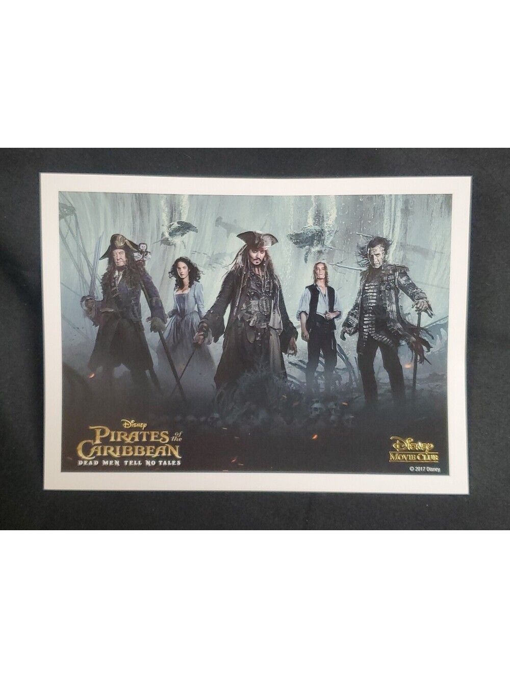 Disney Pirates of the Caribbean: MOVIE CLUB 5"x7.5" Poster NEW
